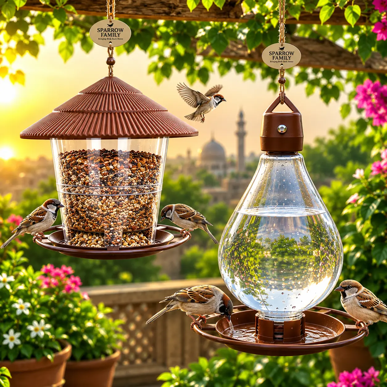 bird feeder & water feeder (1)
